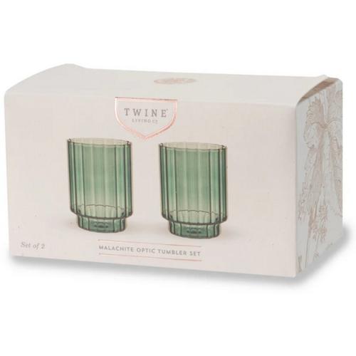 Viski Malachite Optic Tumblers (Set of 2) - Primary Image