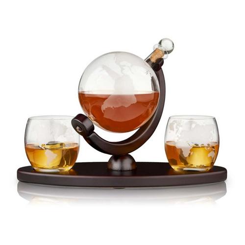 Viski Globe Decanter and Whiskey Tumbler Set - Primary Image