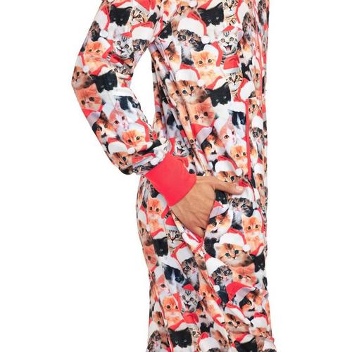 Men's Tipsy Elves Meowy Catmus Onesie Pajamas - Primary Image