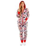 Women's Tipsy Elves Meowy Catmus Onesie Pajamas - Thumbnail 1 of 2