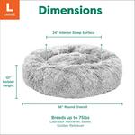 Fur Haven Calming Cuddler Donut Dog Bed - Thumbnail 3 of 3