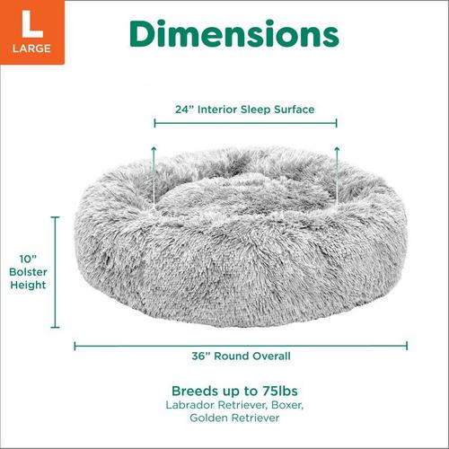Fur Haven Calming Cuddler Donut Dog Bed - Primary Image