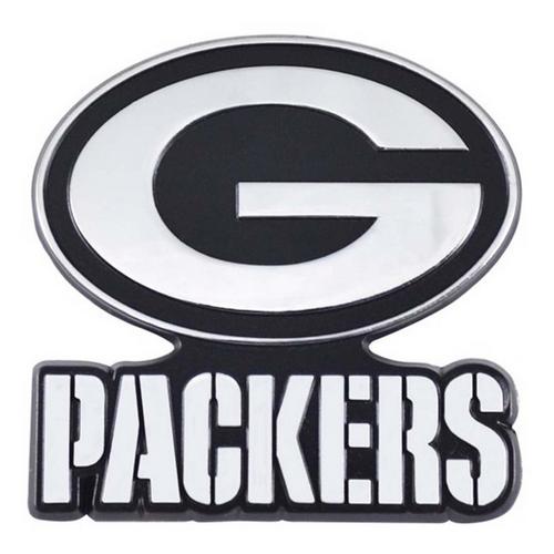 Fanmats Green Bay Packers Chrome Car Emblem - Primary Image