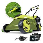 Sun Joe 14-In 28-Volt Max Lithium-iON 4-Amp Cordless Lawn Mower & Discharge Chute - Thumbnail 1 of 4