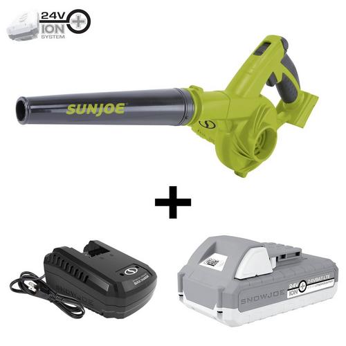 Sun Joe 24V iON+ Workshop Leaf Blower Bundle - Primary Image