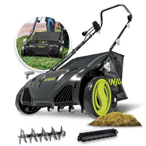 Sun Joe 15-Inch 13-Amp Electric Scarifier and Lawn Dethatcher - Primary Image