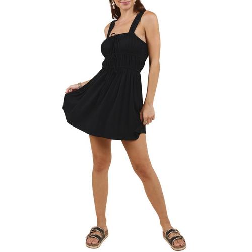 Women's Sadie And Sage On My Mind Elasticated Tie Detail Square Neck Dress - Primary Image