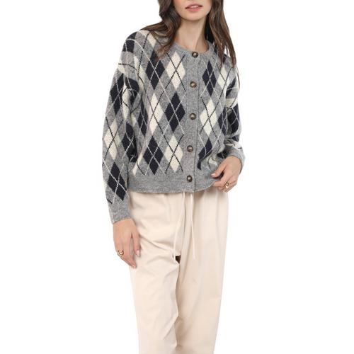 Women's Sadie And Sage Argyle Cardigan - Primary Image