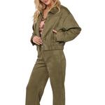 Women's Sadie And Sage Tuscany Faux Suede Moto Jacket - Thumbnail 2 of 4