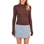 Women's Sadie And Sage Ronan Long Sleeve Mock Neck Shirt - Thumbnail 1 of 3