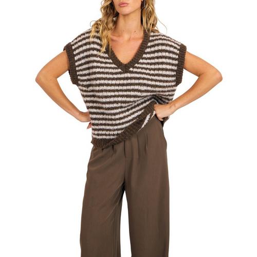 Women's Sage The Label Chantal Sleeveless V-Neck Sweater Vest - Primary Image