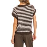 Women's Sage The Label Chantal Sleeveless V-Neck Sweater Vest - Thumbnail 4 of 4