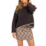 Women's Sadie And Sage Juliet Contrast Pullover Sweater - Thumbnail 1 of 3