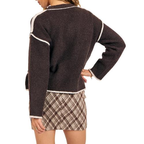 Women's Sadie And Sage Juliet Contrast Pullover Sweater - Primary Image