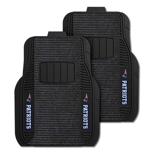 Logo Brands New England Patriots Deluxe Car Mat Set - Primary Image