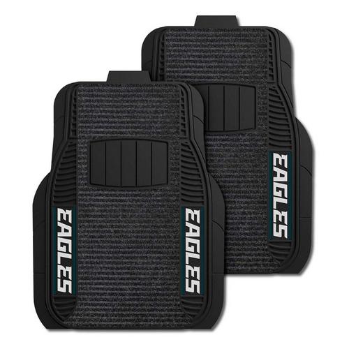Logo Brands Philadelphia Eagles Deluxe Car Mat Set - Primary Image