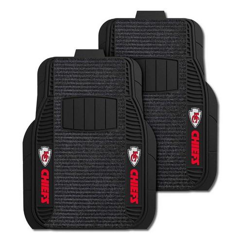 Logo Brands Kansas City Chiefs Deluxe Car Mat Set - Primary Image