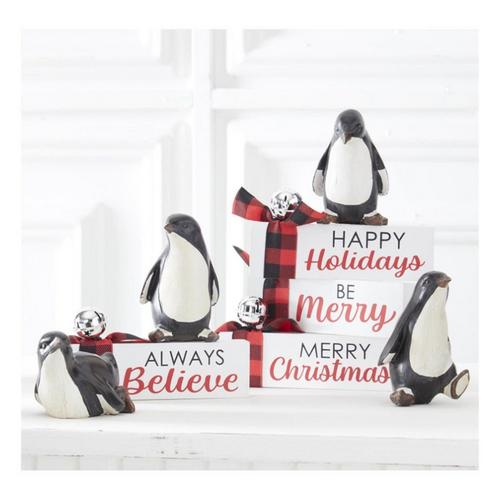 K&K Interiors 4in Baby Penguin Figurine (Styles May Vary) - Primary Image