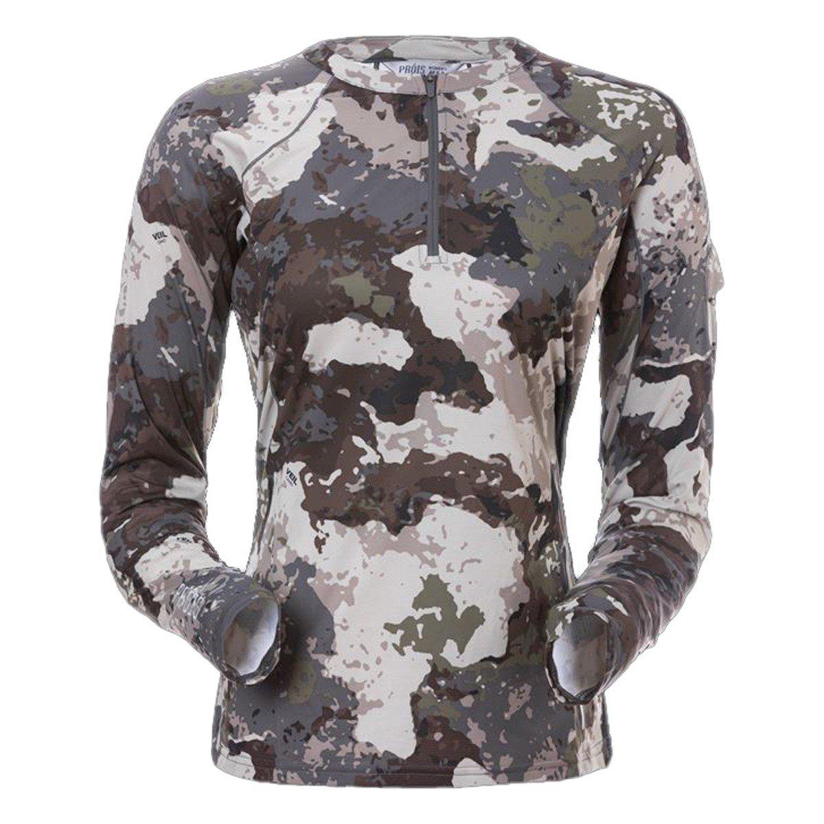 Women's Prois Solas Ultra Lw Long Sleeve 1/4 Zip,T-Shirt - Prois