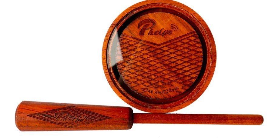 Phelps Padauk Pot Crystal Over Padauk Turkey Pot Call - Phelps Game Calls