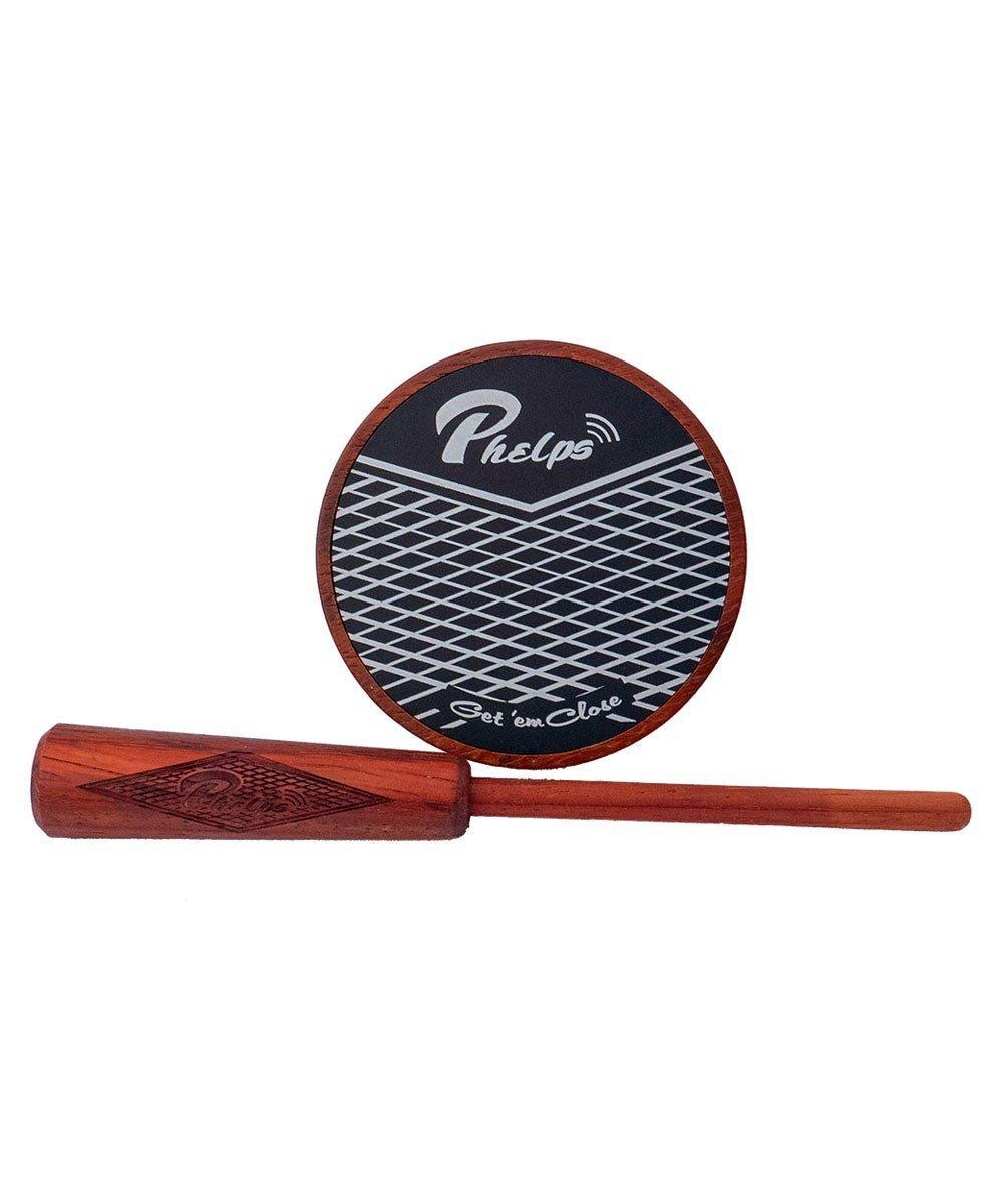 Phelps Padauk Pot Aluminum Over Glass Turkey Pot Call - Phelps Game Calls