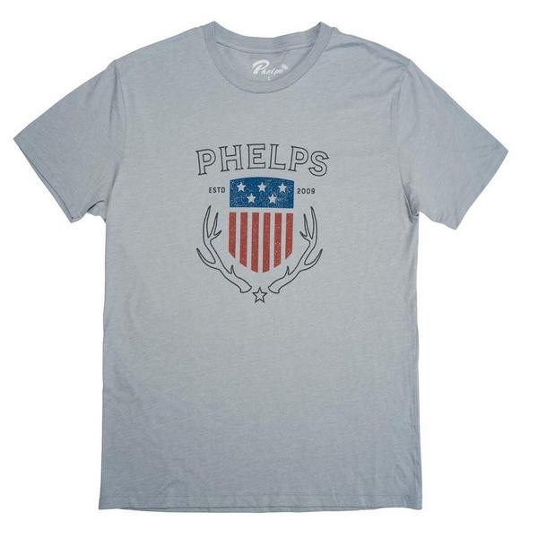PHELPS GAME CALLS Men's  Americana Shield T-Shirt