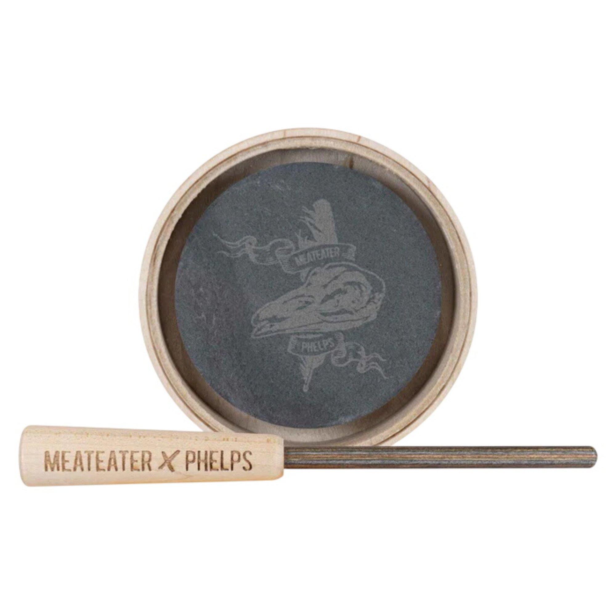 MeatEater x Phelps Crystal Over Slate Maple Turkey Pot Call - Phelps Game Calls