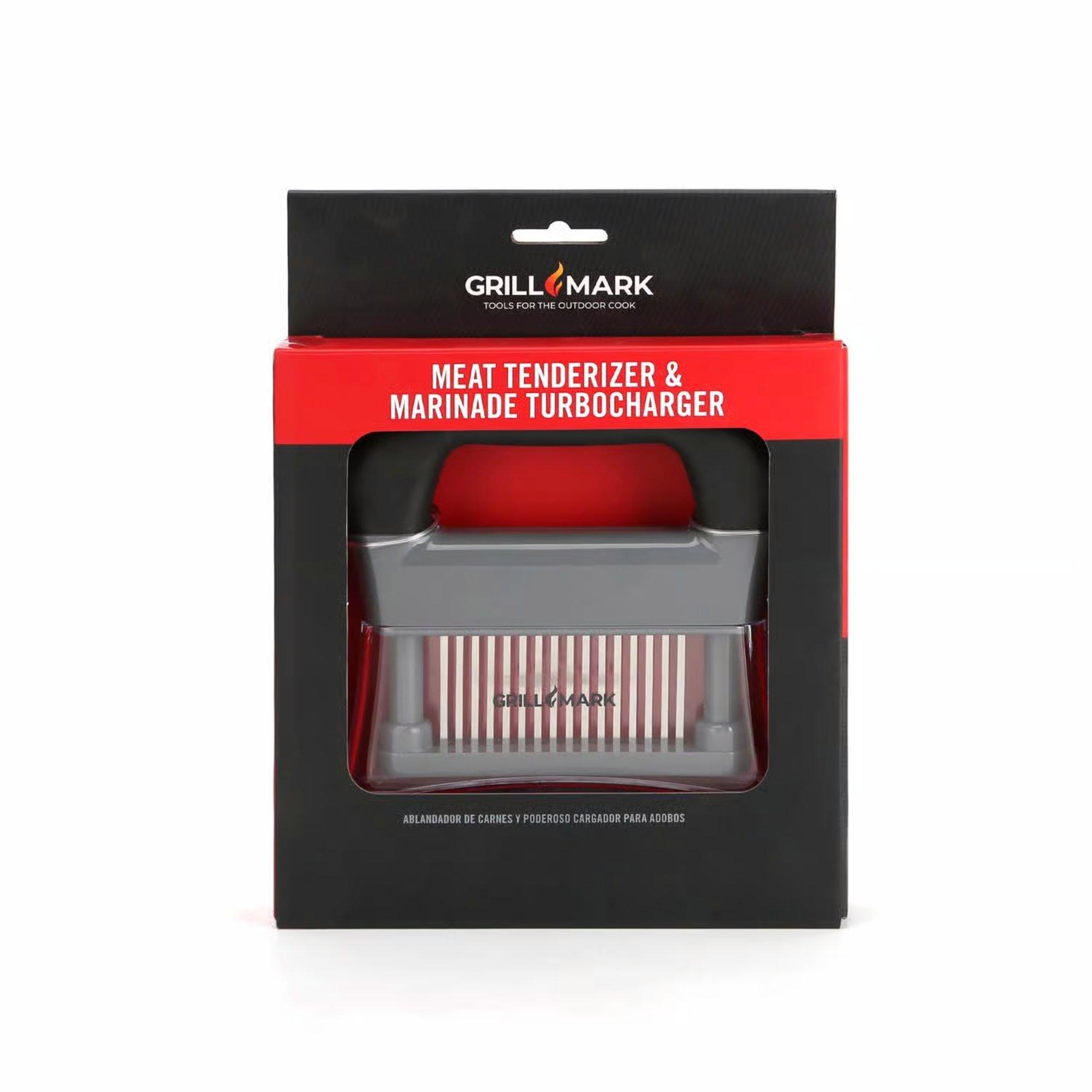 Grill Mark Black/Clear ABS Plastic/Stainless Steel Meat Tenderizer - Grill Mark