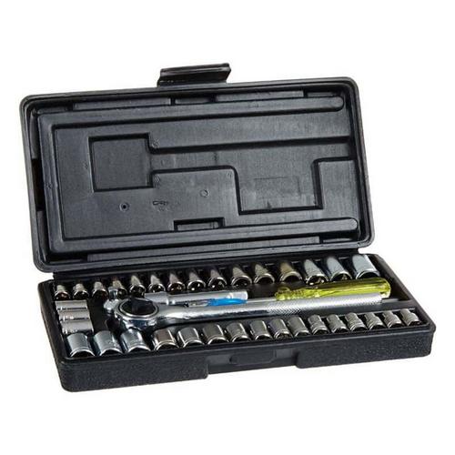 Steel Grip Metric and SAE Socket and Ratchet Set - 40 Piece - Primary Image