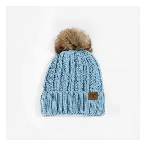 Women's C.C Sherpa Lined Pom Beanie - Primary Image