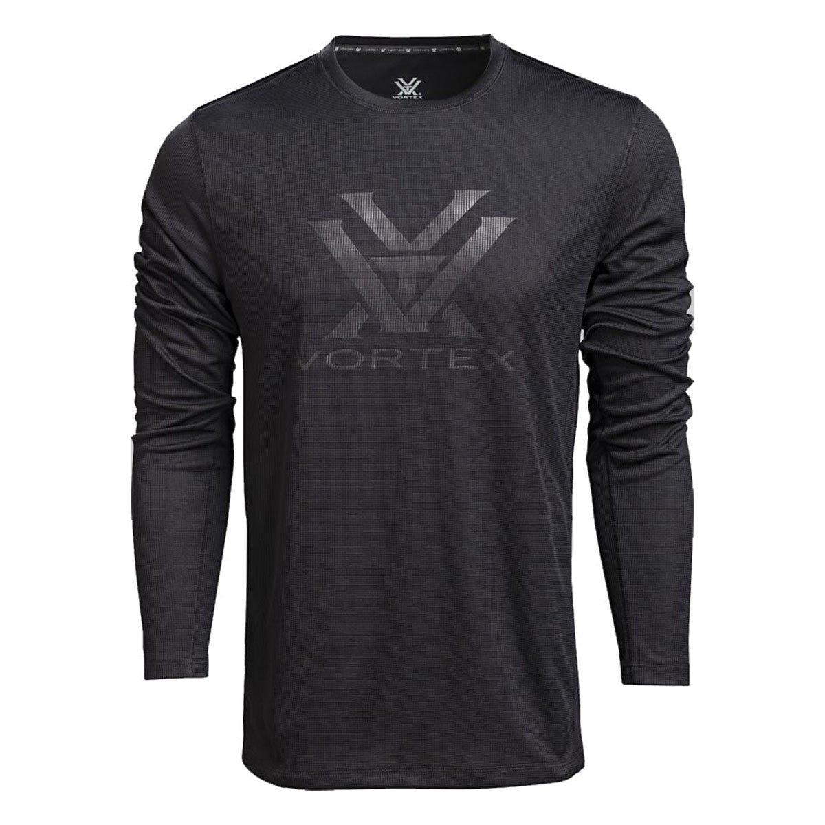 Men's Vortex Core Logo Performance Grid Long Sleeve T-Shirt - Vortex