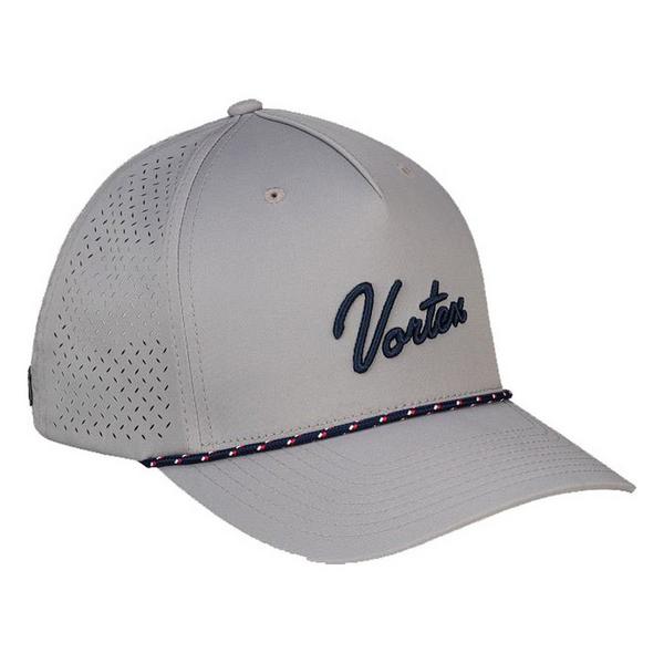 Men's Vortex Script Logo Rope Shooting Adjustable Hat One Size Grey