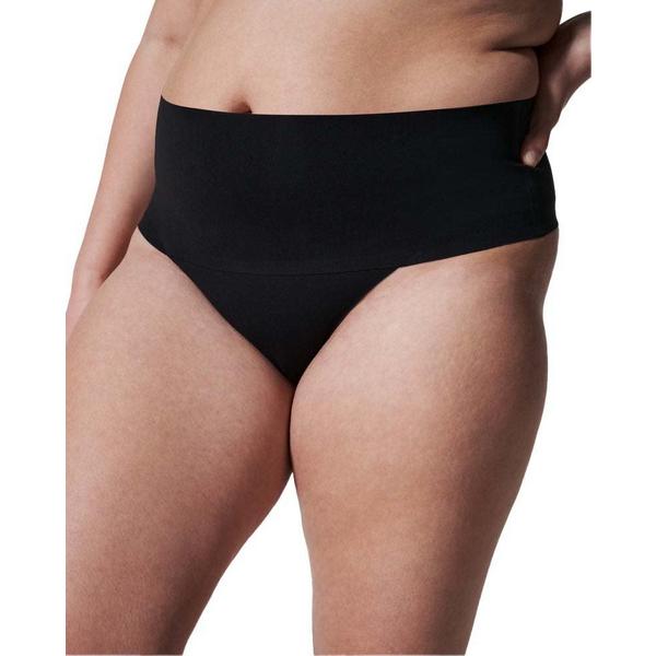 Women's Spanx Undie-tectable Smoothing Thong Underwear Medium Black