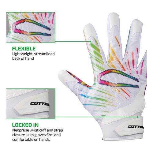 Youth Cutters Game Day Pro Receiver Football Gloves - Primary Image