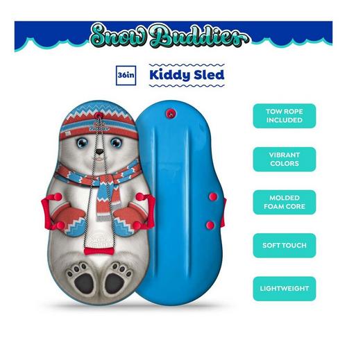 SnowBuddies 36" Kiddy Snow Sled (Colors May Vary) - Primary Image