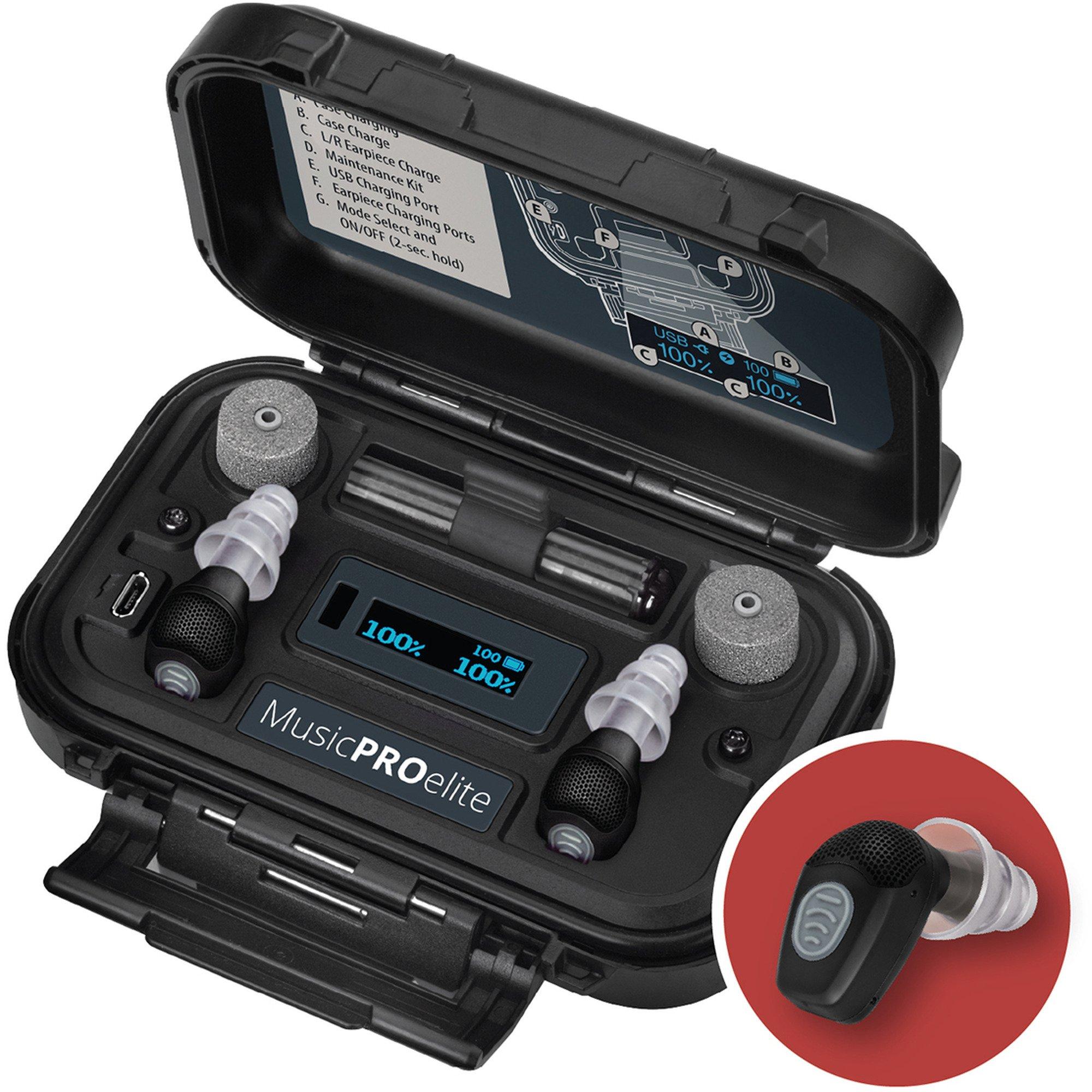 MusicPro Elite Rechargeable Electronic Musicians Earplugs - Lucid Audio