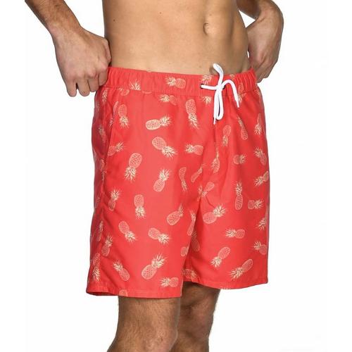 Men's U.S. Apparel Pineapple Swim Trunks - Primary Image