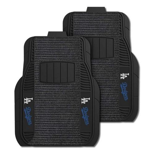 Logo Brands Los Angeles Dodgers Deluxe Car Mat Set - Primary Image