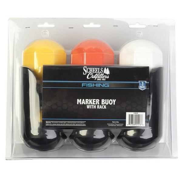 SCHEELS OUTFITTERS Scheels Outfitter Marker Buoy 3 pack with Rack
