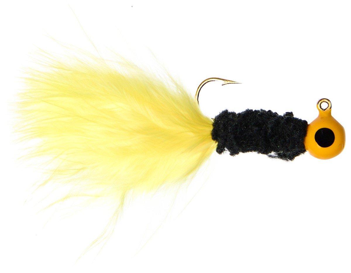 Yellow/Black/Yellow - Scheels Outfitters Marabou Crappie Jigs