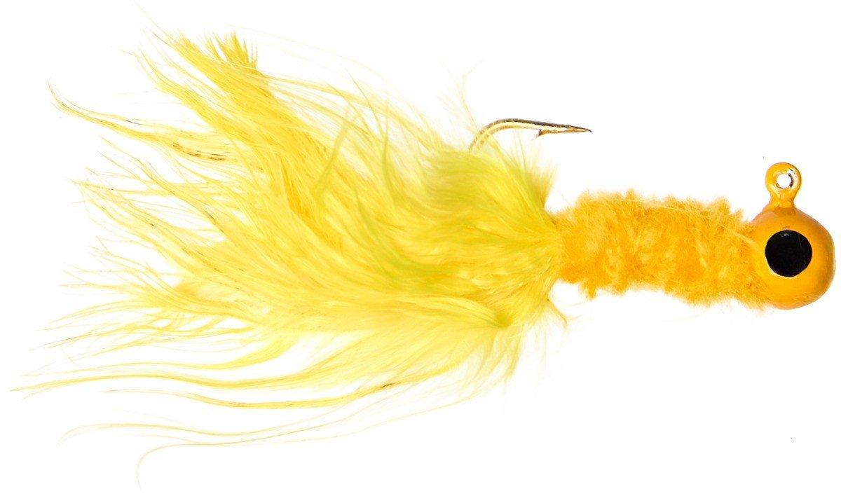 Yellow/Yellow/Yellow - Scheels Outfitters Marabou Crappie Jigs