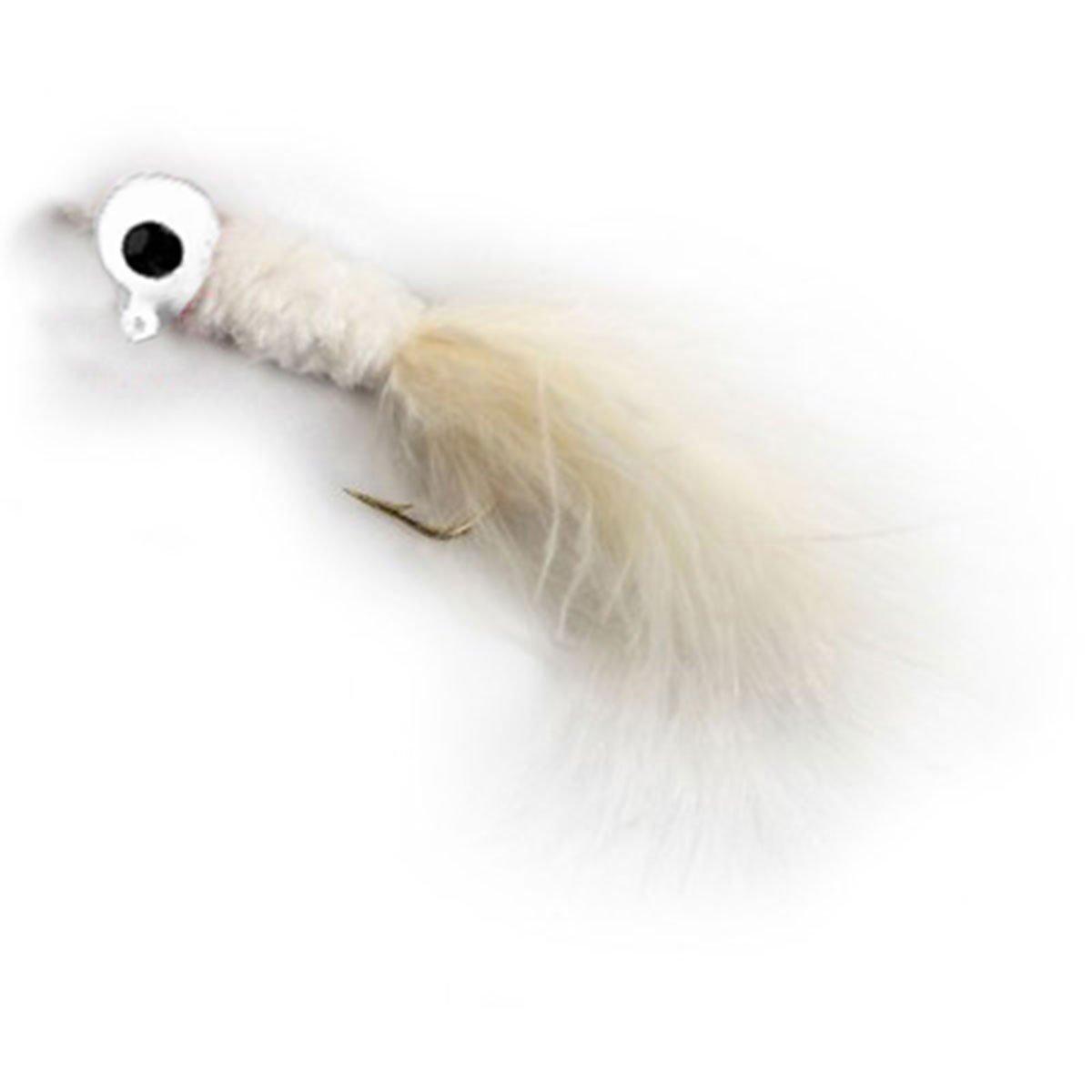 White/White/White - Scheels Outfitters Marabou Crappie Jigs