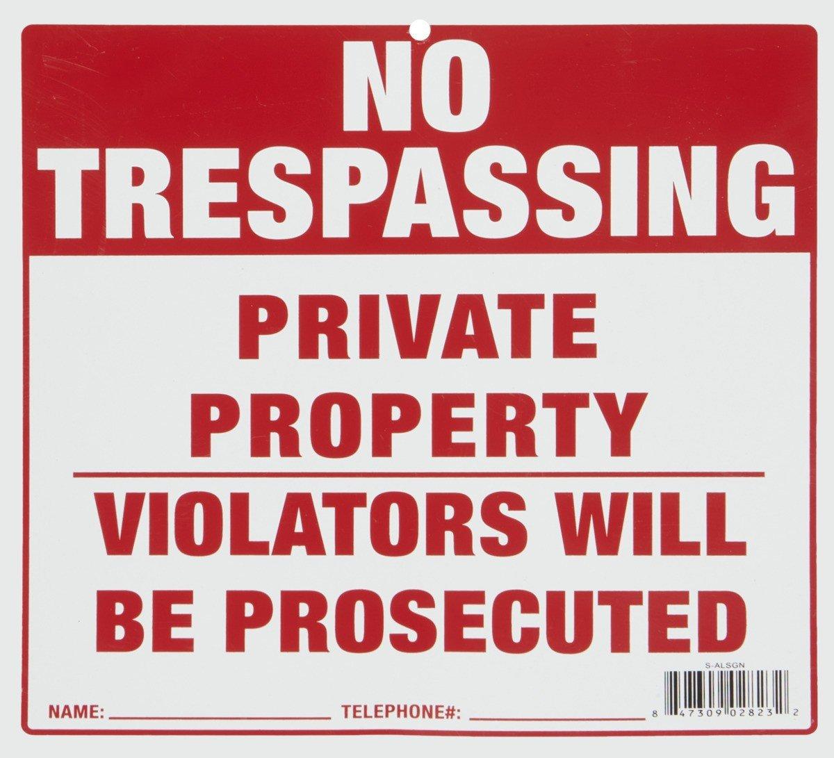 No Trespassing Sign - Innovative Procurement