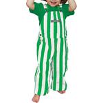 Game Bibs Toddler Kelly Green & White Overall Bibs - Thumbnail 2 of 2