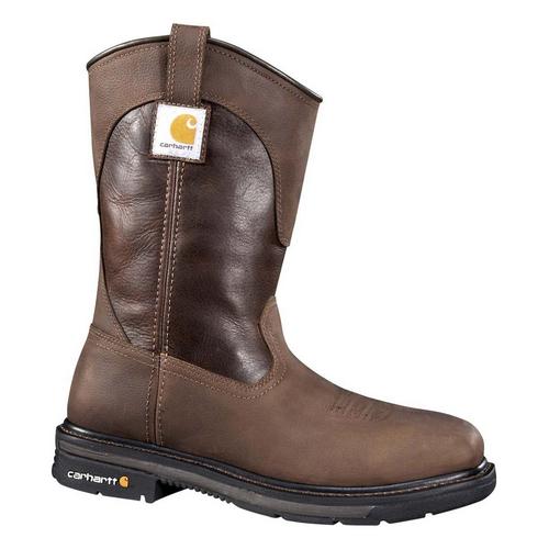 Men's Carhartt Rugged Flex 11" Sq Toe Wellington Leather Steel Toe Work Boots - Primary Image