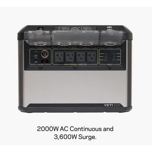 BioLite Goal Zero Yeti 1500 Portable Power Station