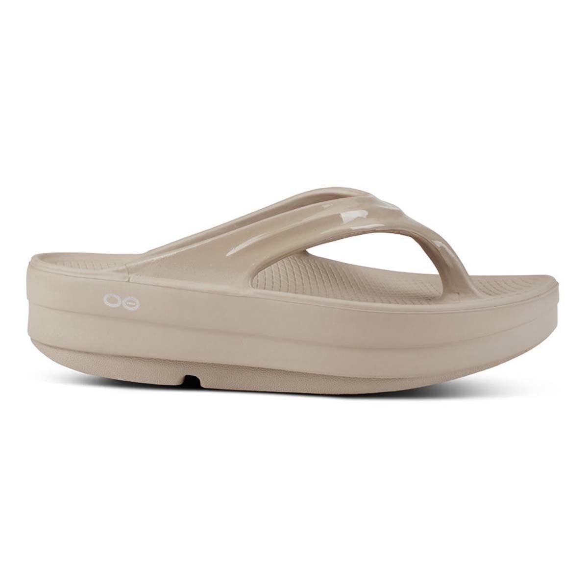 OOFOS OOmega OOlala Thong, Color: Nomad, Size: 9 (1410NOMADW9)