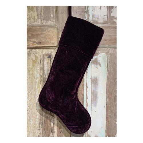 D Stevens Fine Ribbons 23in Velvet Stocking - Primary Image