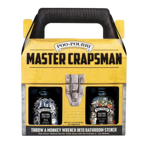 POO-POURRI Master Crapsman Gift Set Toilet Spray - Primary Image