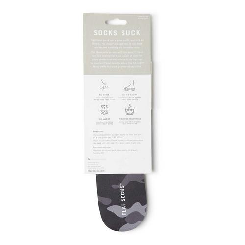 Flat Socks Black Camo Mesh Insoles - Primary Image